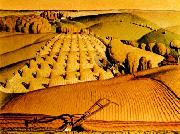 Grant Wood Young Com oil on canvas